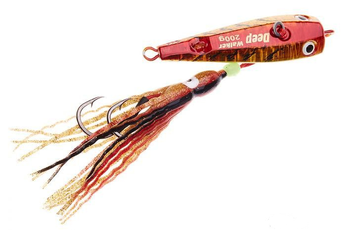 

Инчику Asari Deep Walker 200гр #04 gold-red-lumo, Золотистый;красный