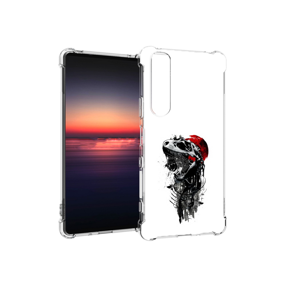 

Чехол MyPads Tocco для Sony Xperia 1 III вымерший динозавр (PT162368.229.284), Прозрачный, Tocco