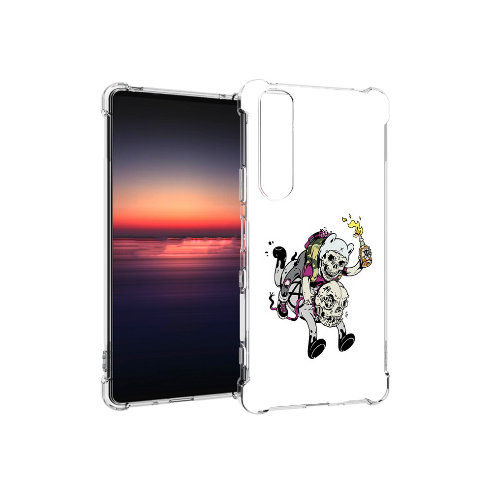 

Чехол MyPads Tocco для Sony Xperia 1 III время приключений скелеты (PT162368.229.277), Прозрачный, Tocco