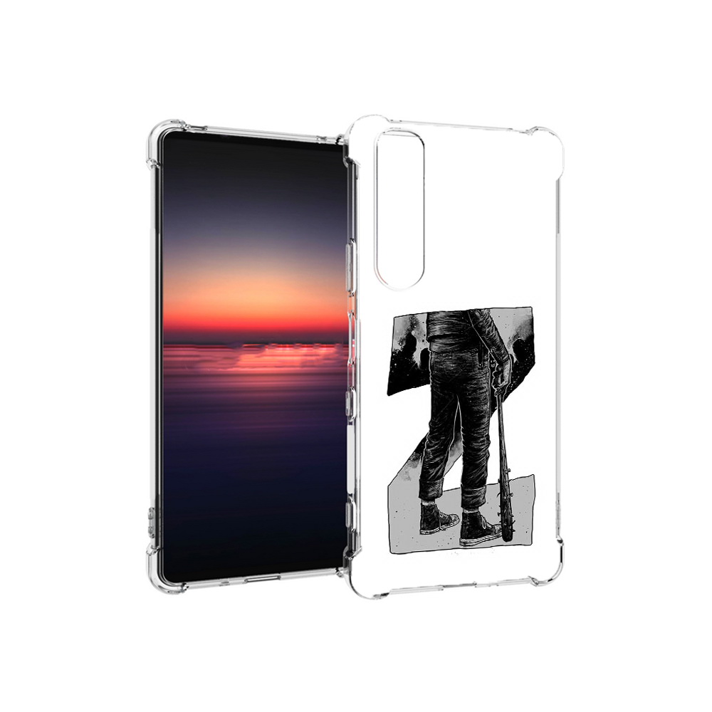 

Чехол MyPads Tocco для Sony Xperia 1 III воин черно белый (PT162368.229.265), Tocco