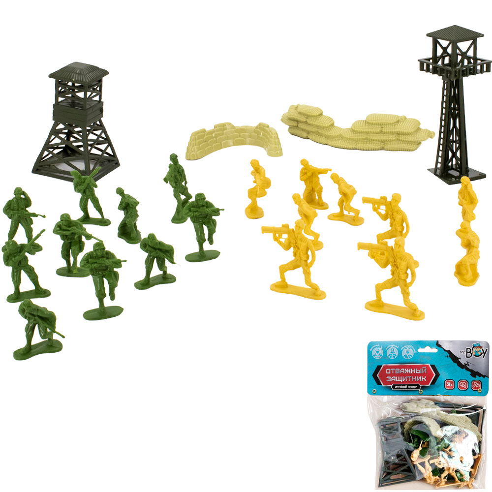 

Игровой набор Mr. Boy Солдатики с аксессуарами