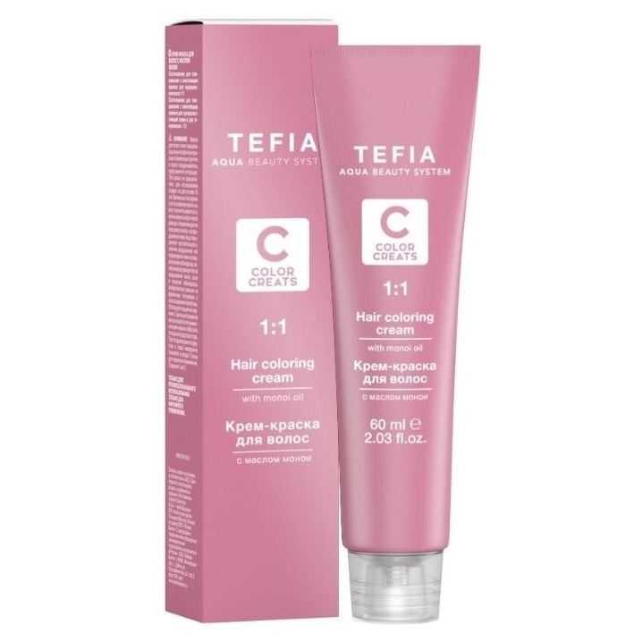 фото Краска для волос tefia hair coloring cream with monoi oil color creats 12.01