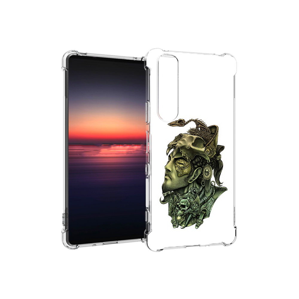 

Чехол MyPads Tocco для Sony Xperia 1 III бронзовый воин (PT162368.229.248), Прозрачный, Tocco