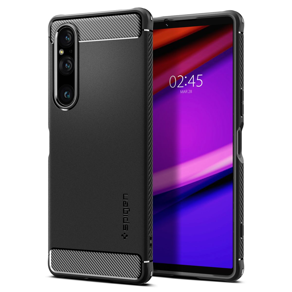 

Чехол Spigen для Sony Xperia 1 V - Rugged Armor - Черный - ACS06204, Rugged Armor
