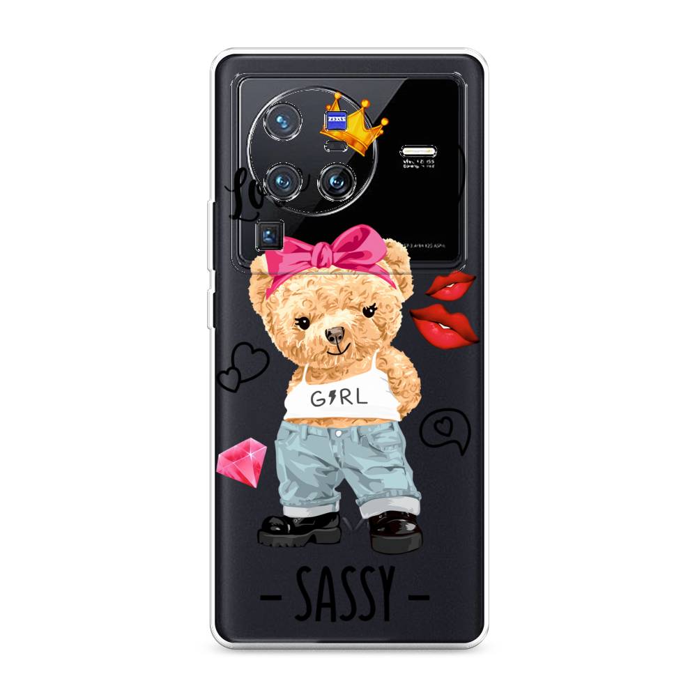 

Чехол на Vivo X80 Pro "Sugar Mommy", Голубой;белый;розовый, 266650-6
