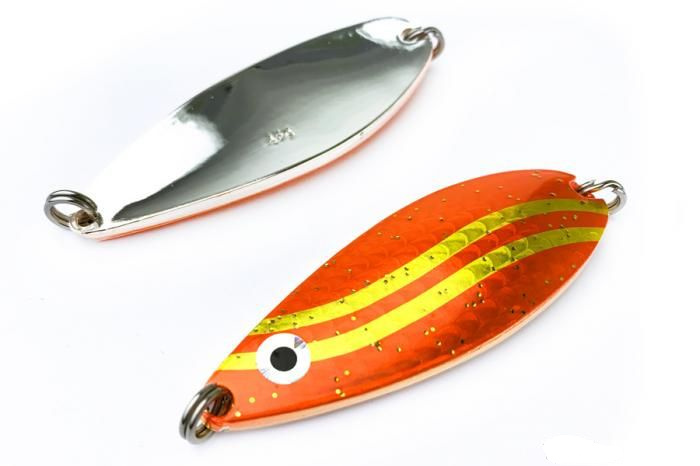 

Блесна Higashi Akiaji spoon 45g #08, Оранжевый;серебристый