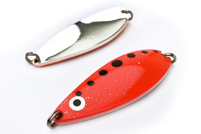

Блесна Higashi Akiaji spoon 45g #03, Красный;серебристый