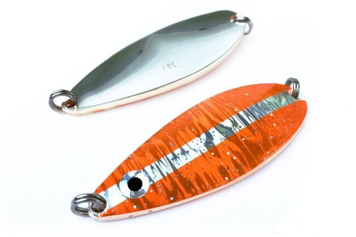 

Блесна Higashi Akiaji spoon 45g #01, Оранжевый;серебристый