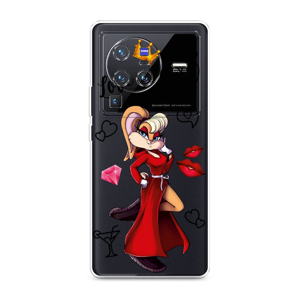 

Чехол на Vivo X80 Pro "Rich Lola Bunny", Красный;бежевый;оранжевый, 266650-6