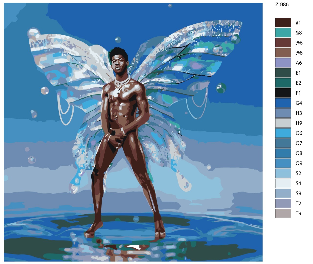

Картина по номерам BRUSHES-PAINTS Z985, Лил Нас-Lil Nas
