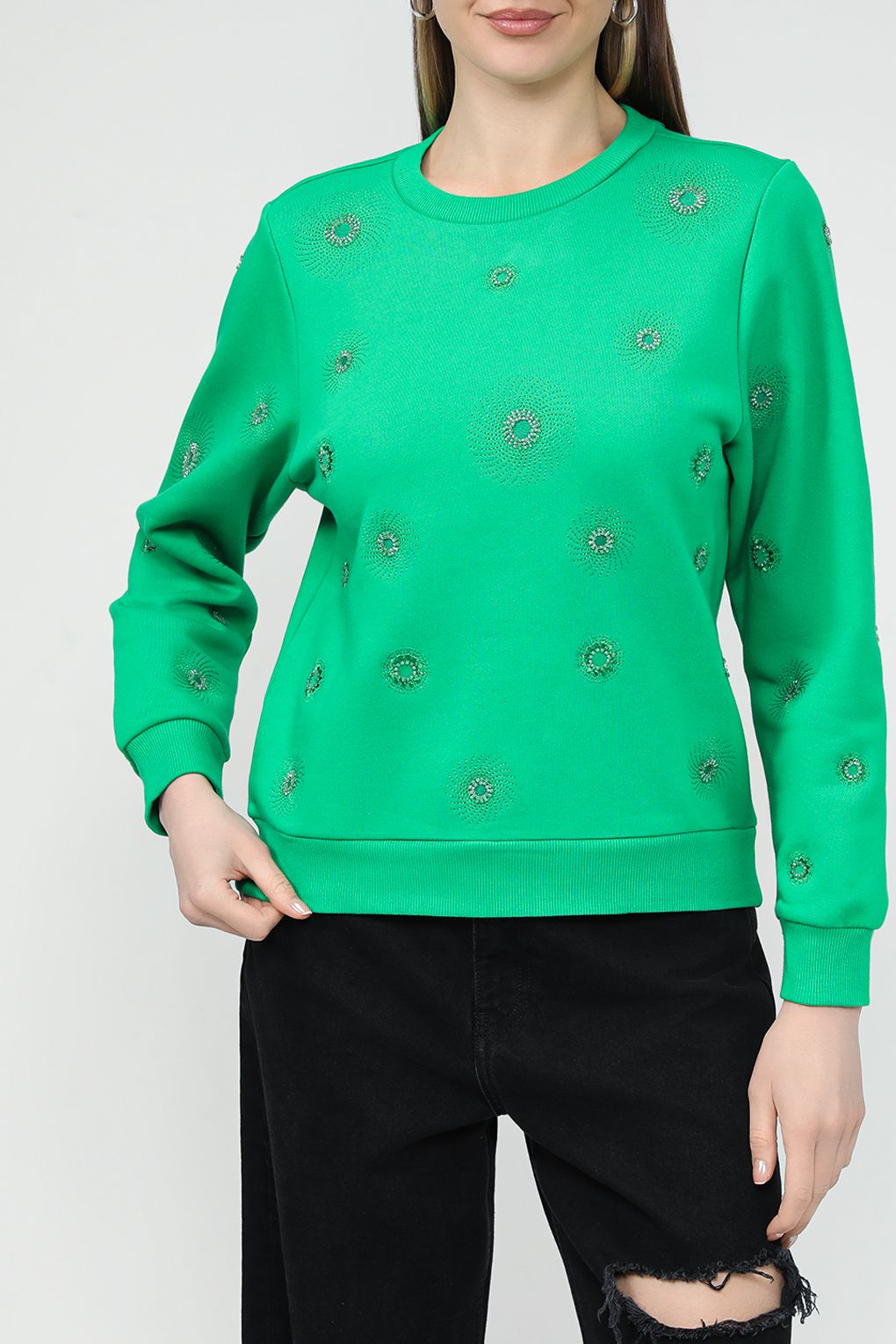 

Джемпер женский Desigual 24SWSK07 зеленый M, 24SWSK07