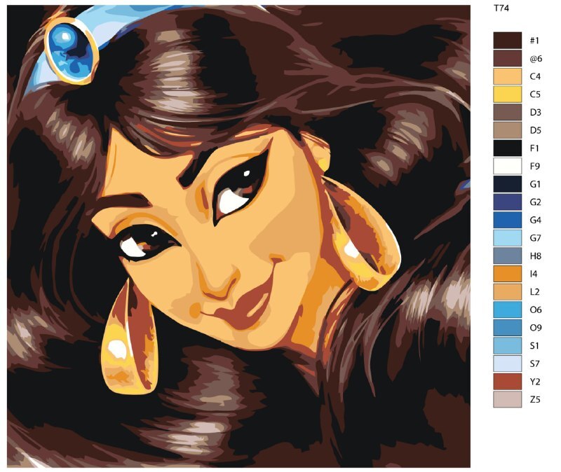 

Картина по номерам BRUSHES-PAINTS Т74, Жасмин в волосах
