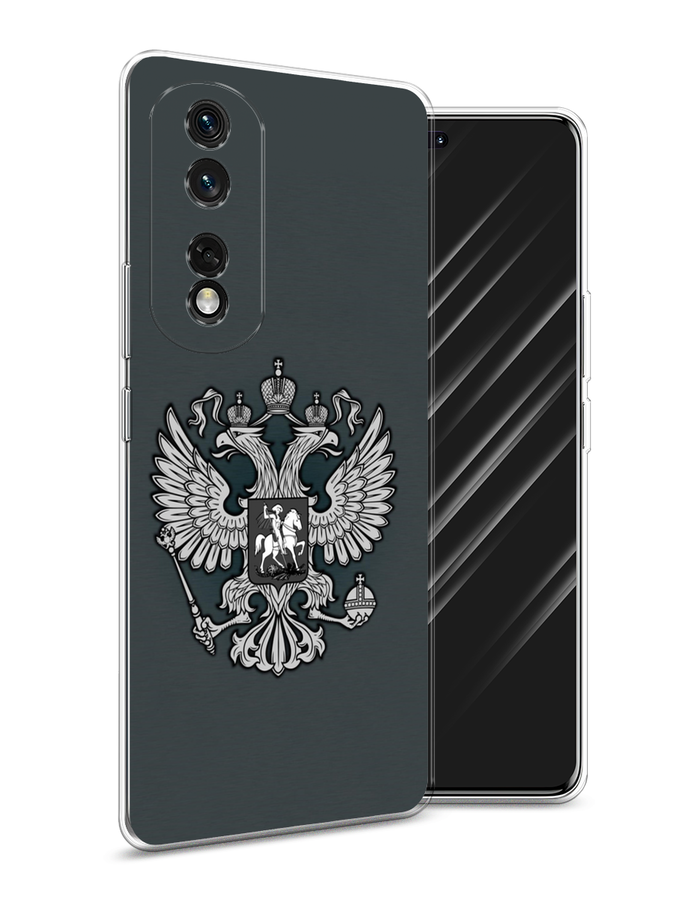 

Чехол Awog на Honor 80 Pro "Герб России серый", 6120450-5