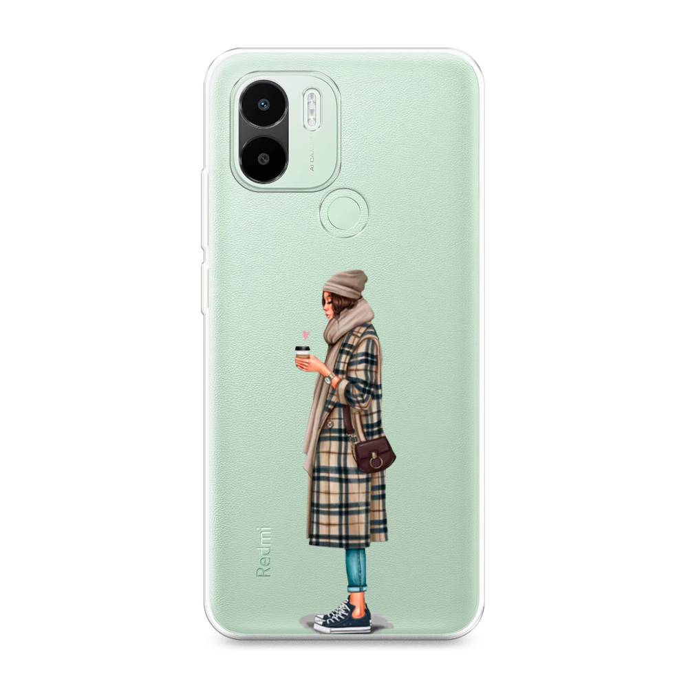 

Чехол на Redmi A1+ "Утренний кофе", Коричневый;бежевый, 316750-6
