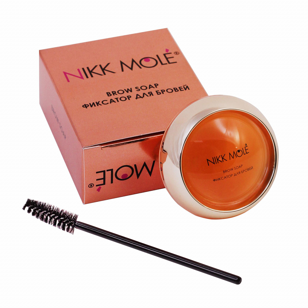 Фиксатор для бровей Nikk Mole Brow Soap Апельсин палитра для лица face palette nikk mole 3