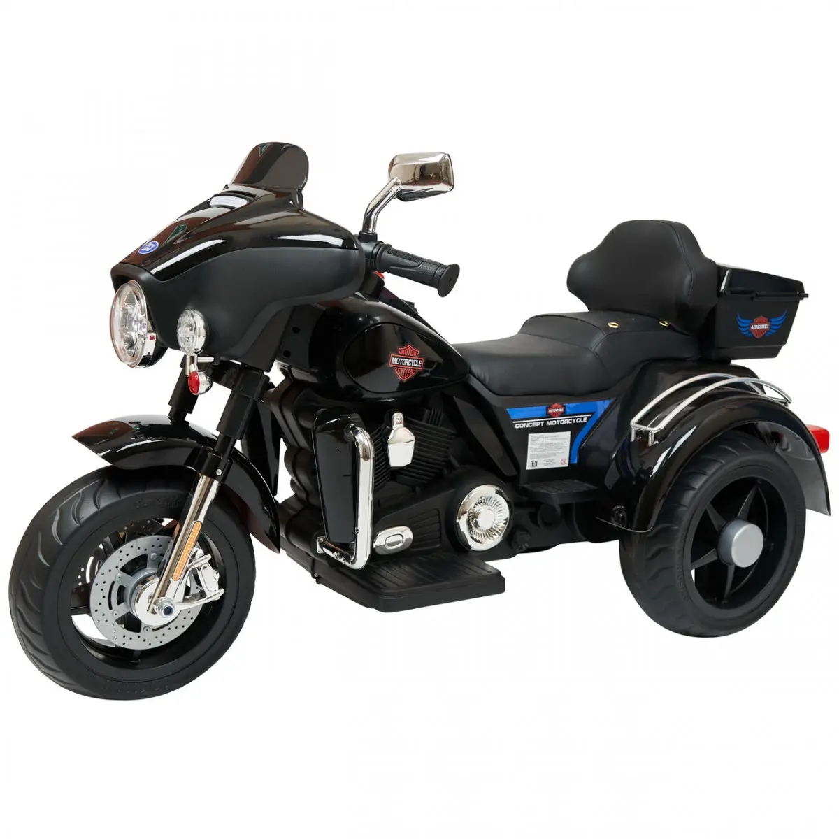 Электромобиль детский ToyLand Harley-Davidson Moto 7173 черный