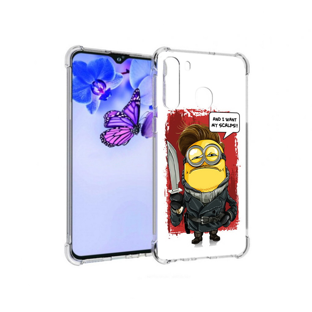 

Чехол MyPads Tocco для Samsung Galaxy A21 миньон убийца (PT226904.547.477), Прозрачный, Tocco