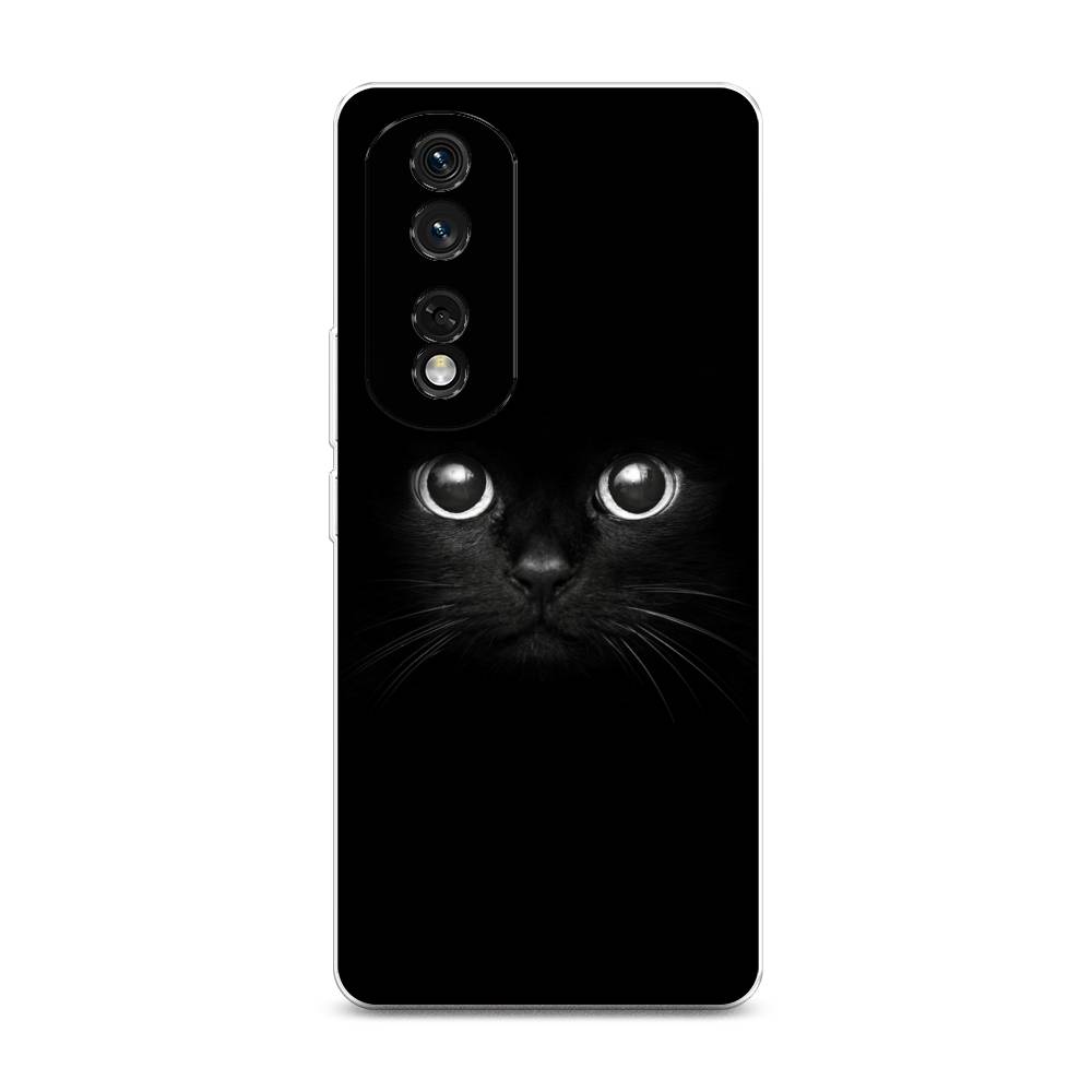 

Чехол Awog на Honor 80 Pro "Взгляд черной кошки", Черный, 6120450-1
