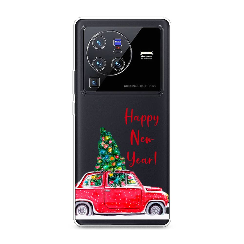 

Чехол на Vivo X80 Pro "Happy New Year", Красный;зеленый, 266650-5