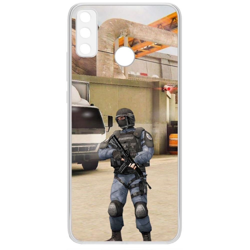 

Чехол-накладка Krutoff Standoff 2 - GIGN для Huawei Y8S, Прозрачный