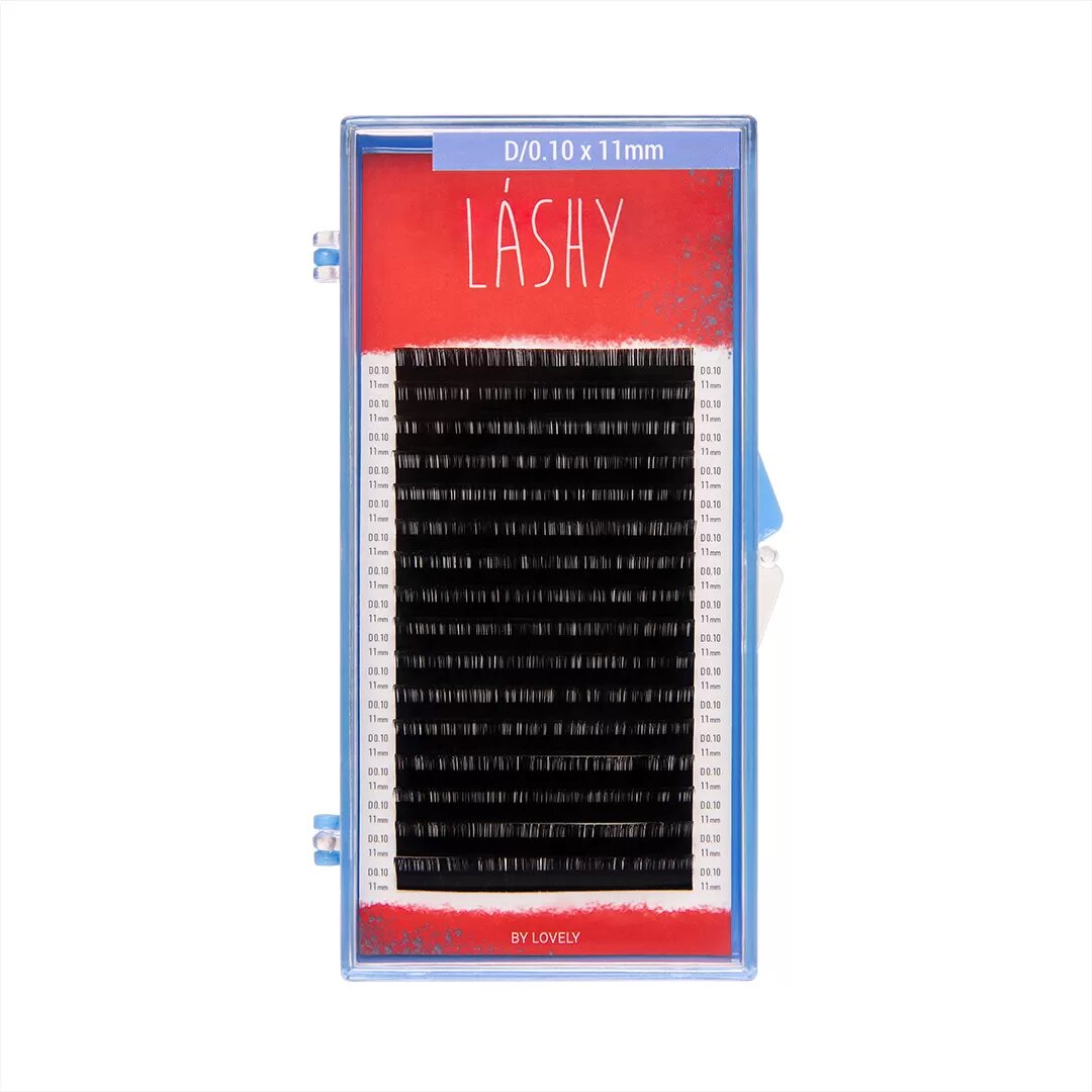 

Ресницы Чёрные Lovely LASHY Red, 16 линий С 0.07 7 mm, Черный