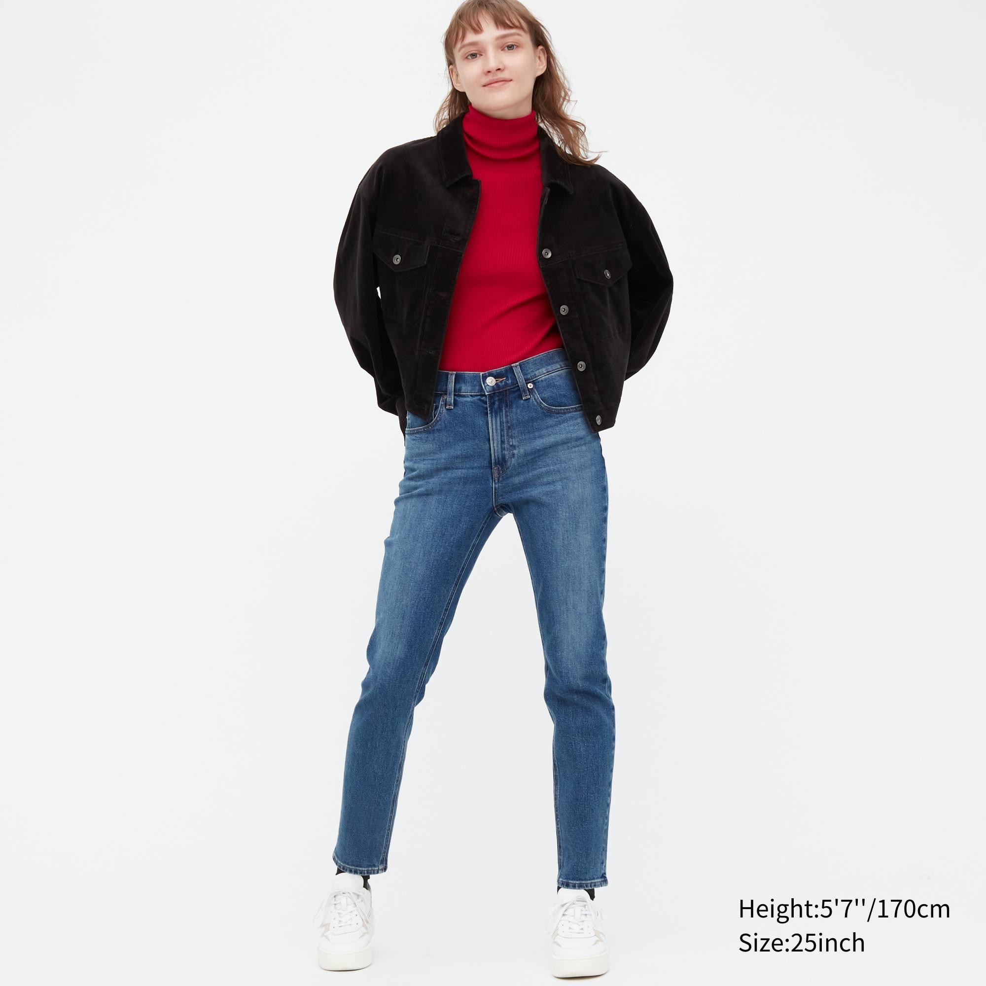 Джинсы женские UNIQLO 456459COL66 синие 22 (доставка из-за рубежа)