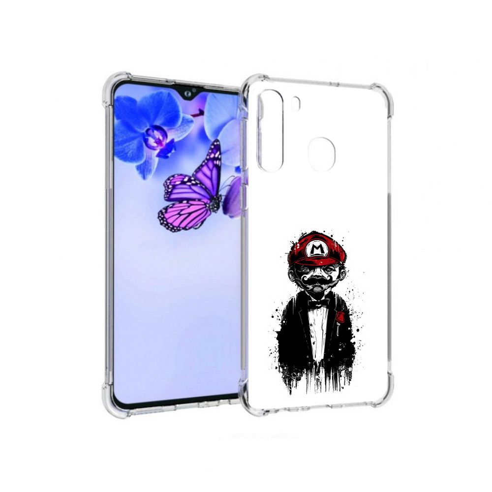 

Чехол MyPads Tocco для Samsung Galaxy A21 марио (PT226904.547.458), Прозрачный, Tocco
