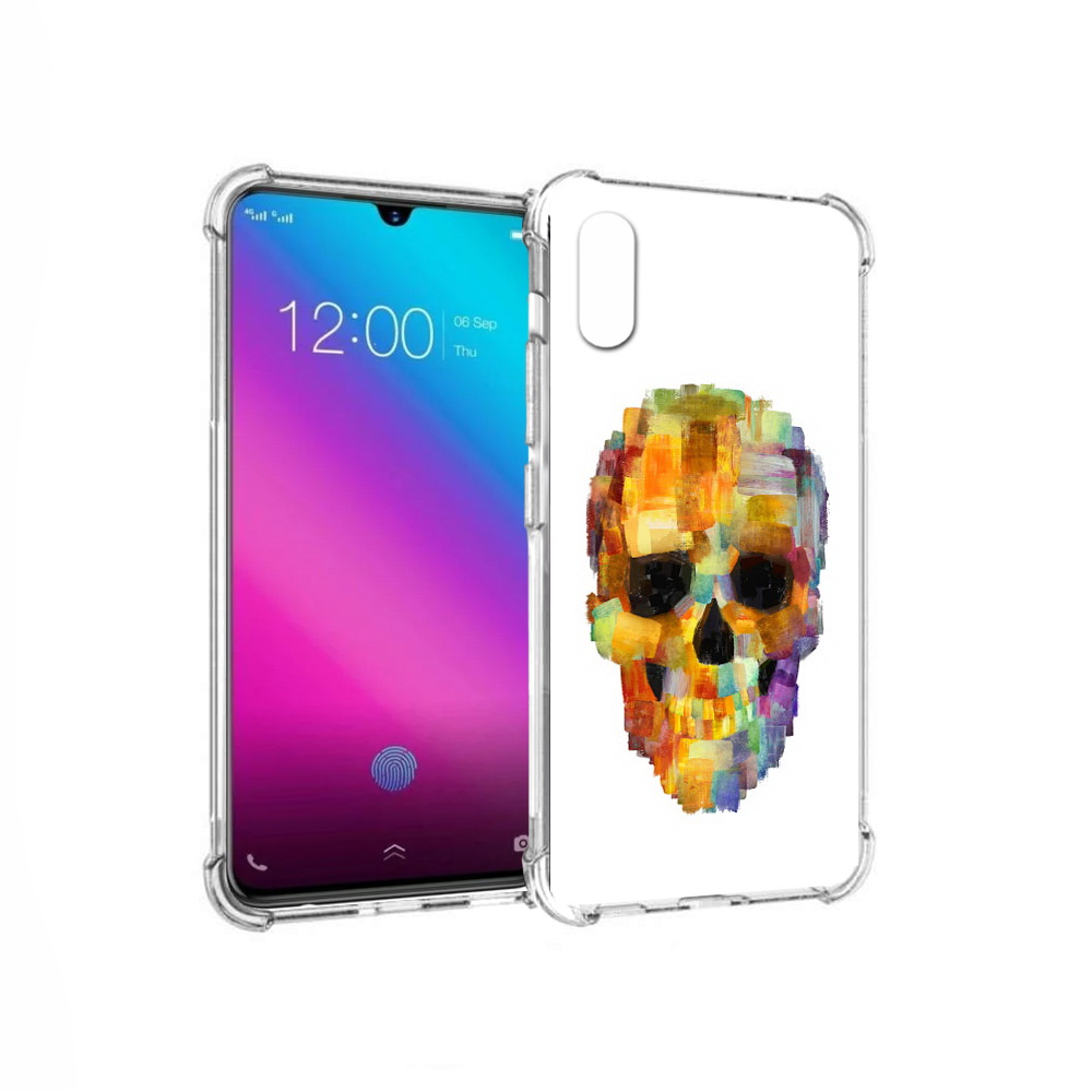 

Чехол MyPads Tocco для Vivo V11 нарисованный череп (PT117900.427.516), Прозрачный, Tocco