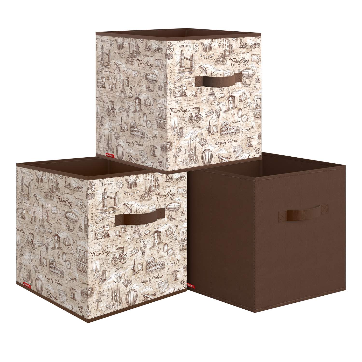 

Коробки стеллажные Valiant для хранения вещей, набор, BOX-KSK