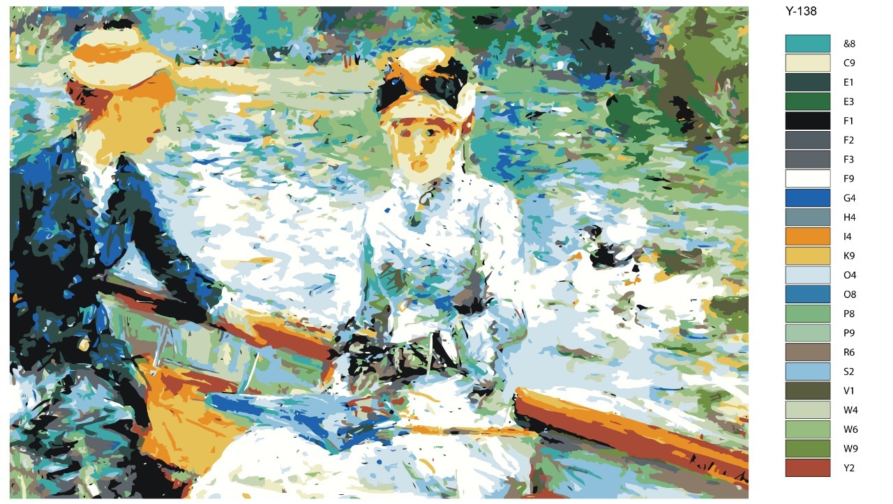 

Картина по номерам BRUSHES-PAINTS Y-138, Картина - Летний день. Берта Моризо