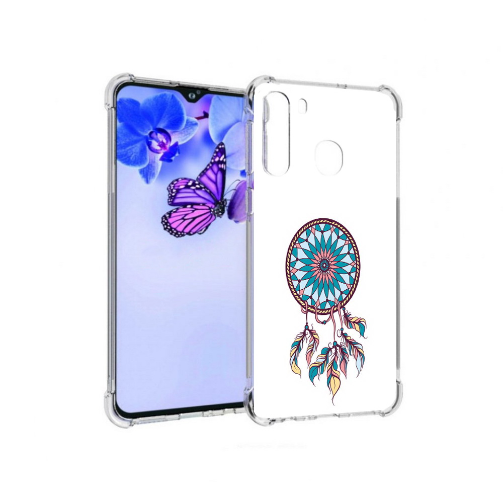 

Чехол MyPads Tocco для Samsung Galaxy A21 ловец снов синий (PT226904.547.443), Прозрачный, Tocco