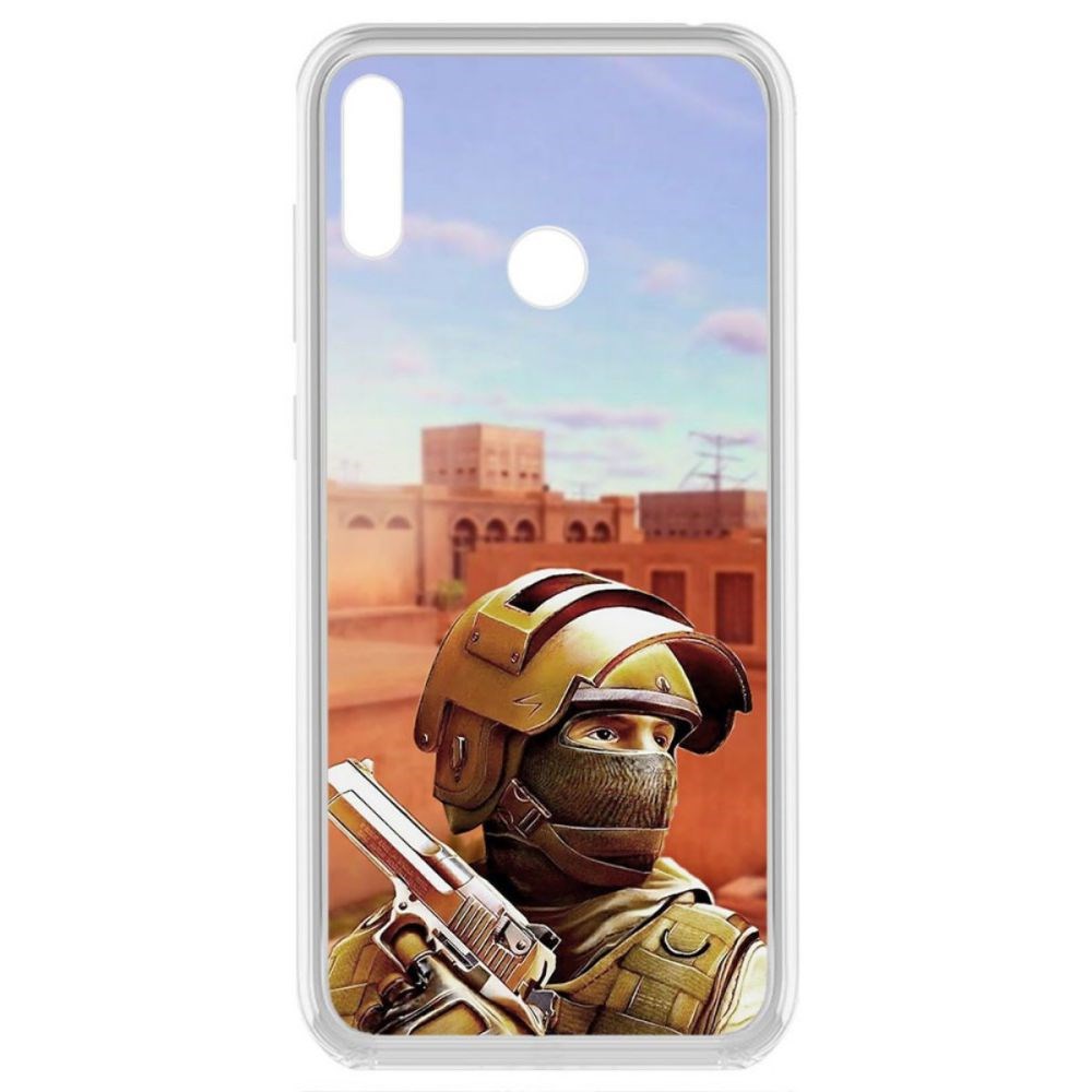 

Чехол-накладка Krutoff Standoff 2 - Спец для Huawei Y7 (2019), Прозрачный
