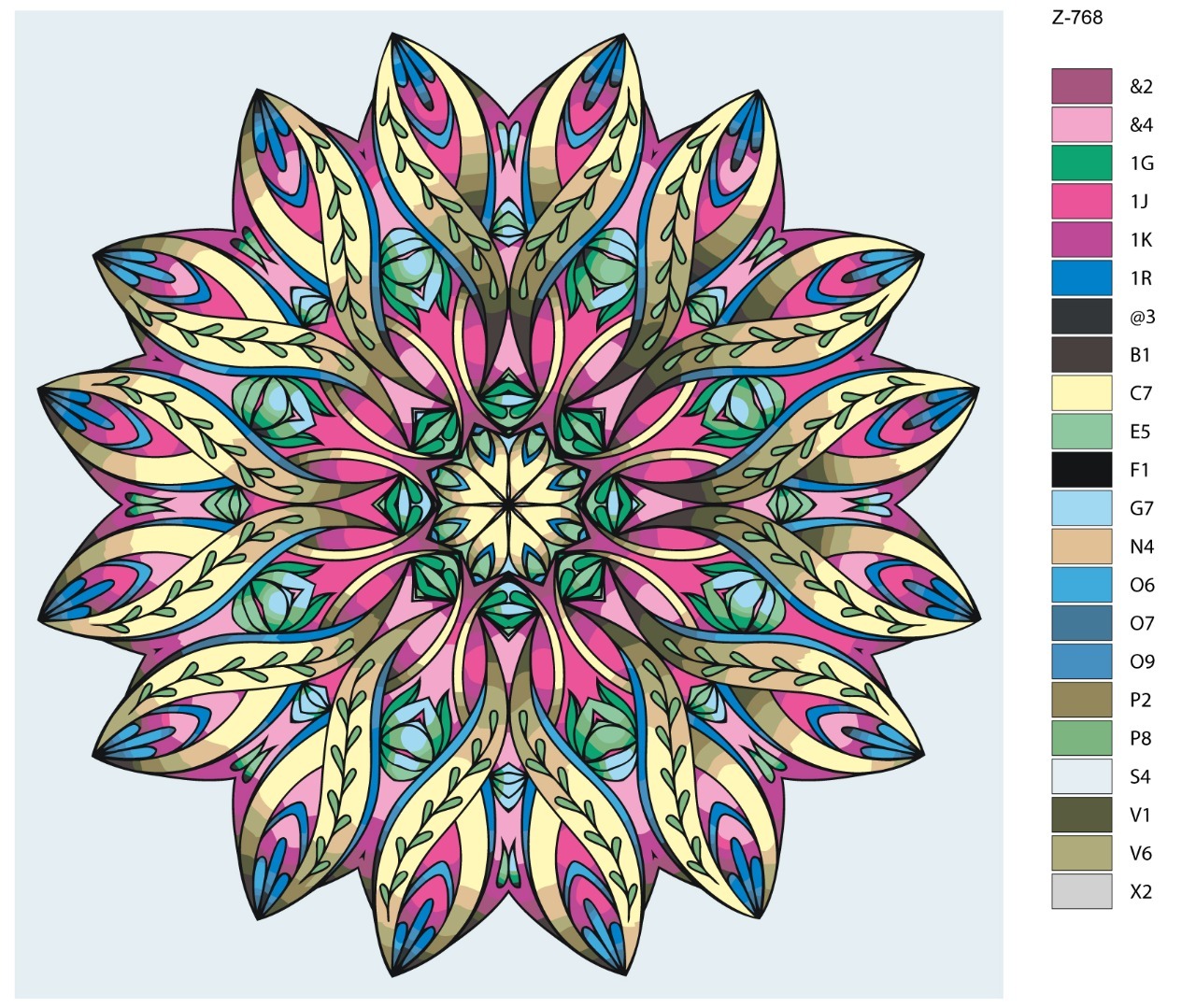

Картина по номерам BRUSHES-PAINTS Z-768, Мандала
