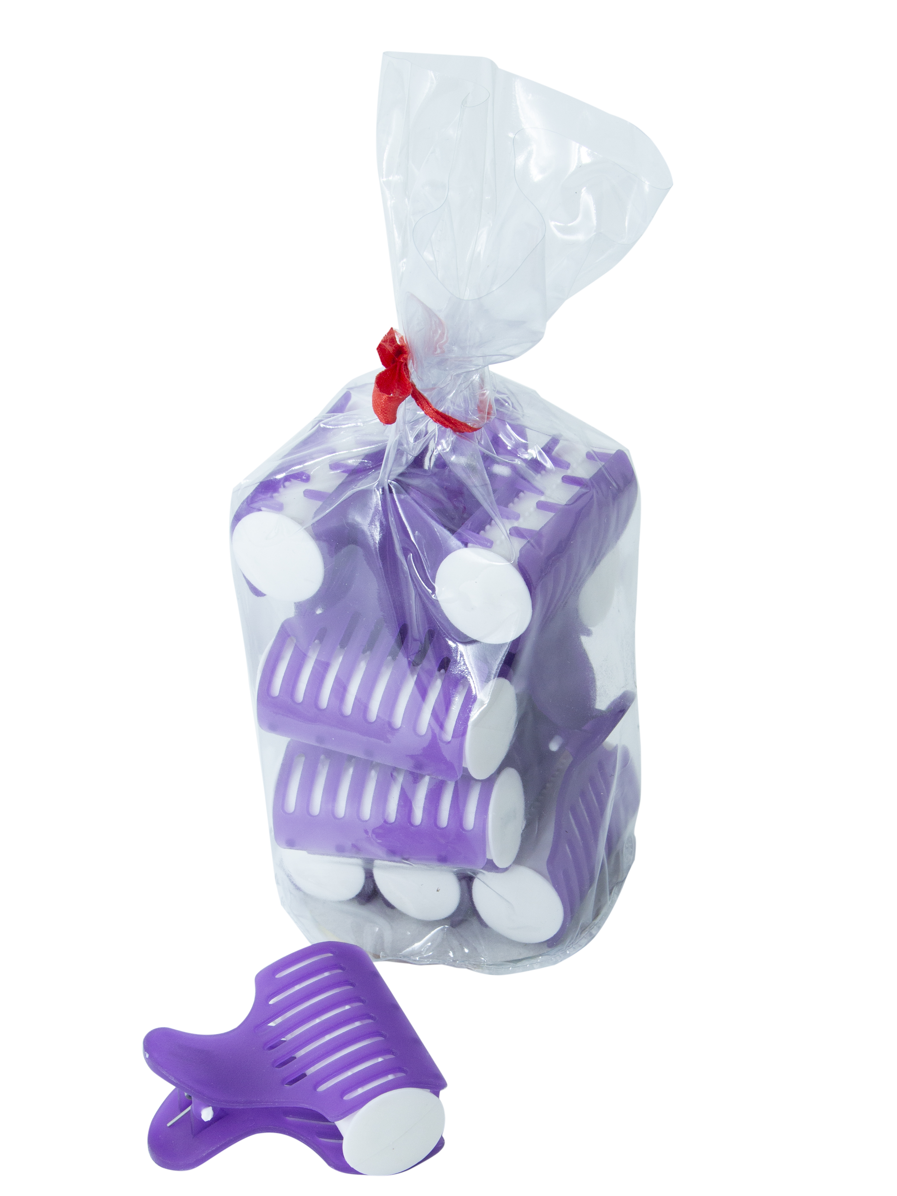 Набор Valexa термобигуди с крабом в тубе №7, 10 шт., D-21мм.