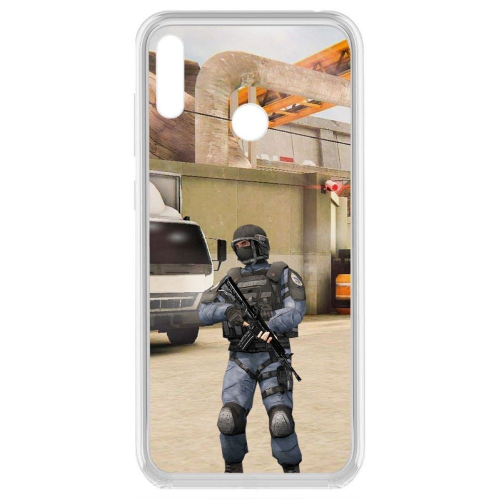 

Чехол-накладка Krutoff Standoff 2 - GIGN для Huawei Y7 (2019), Прозрачный