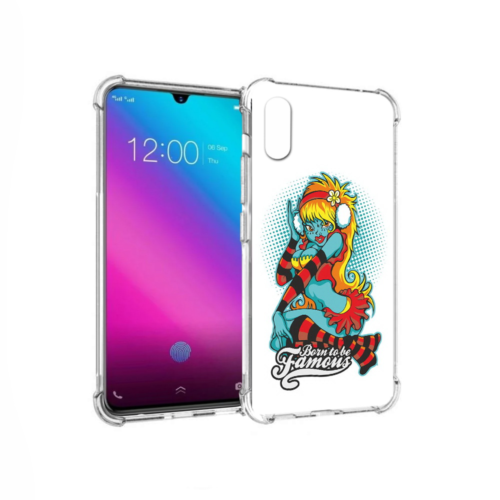 

Чехол MyPads Tocco для Vivo V11 нарисованная девушка в наушниках (PT117900.427.498), Прозрачный, Tocco