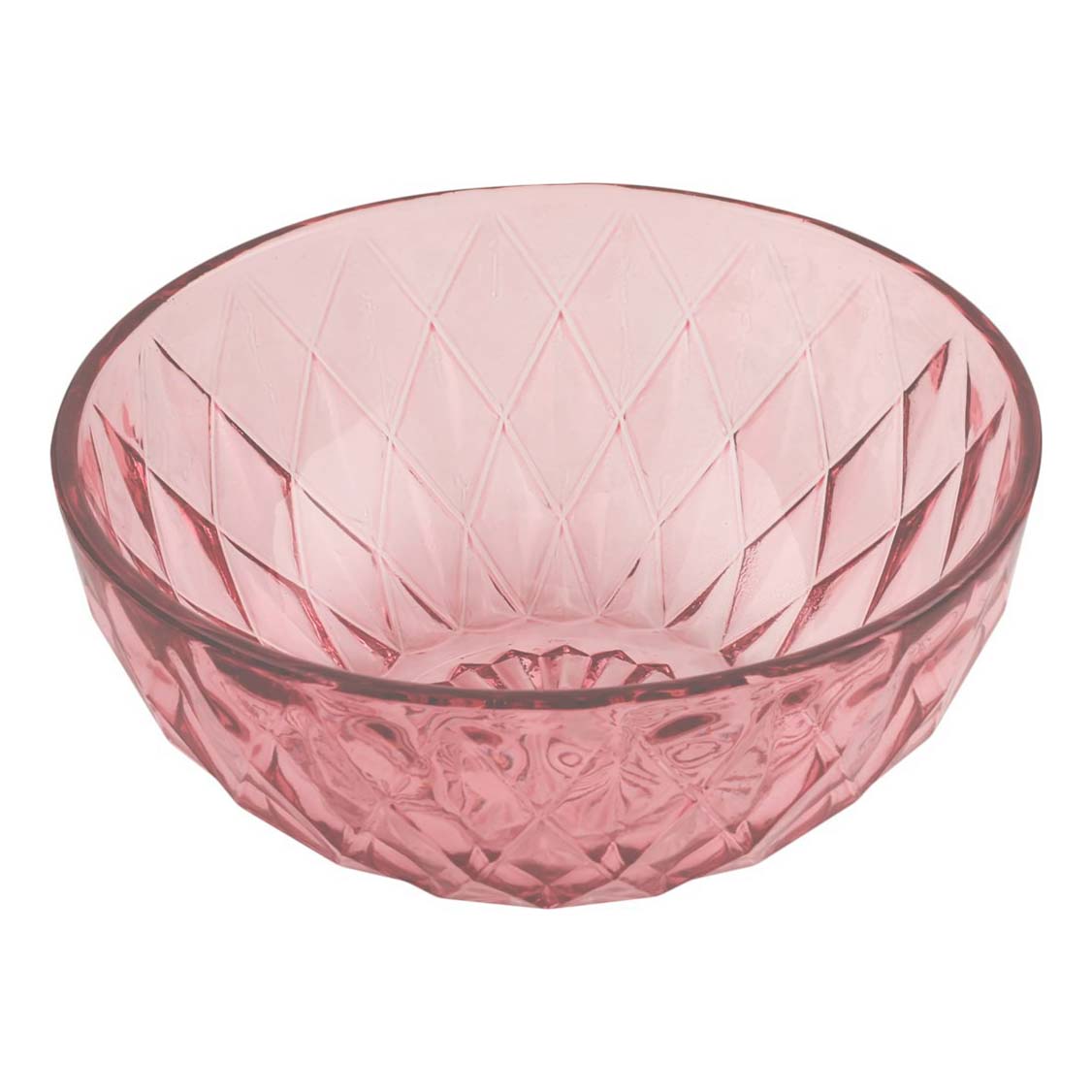 

Салатник Homeclub Diamond прозрачный 12,5 см, Розовый