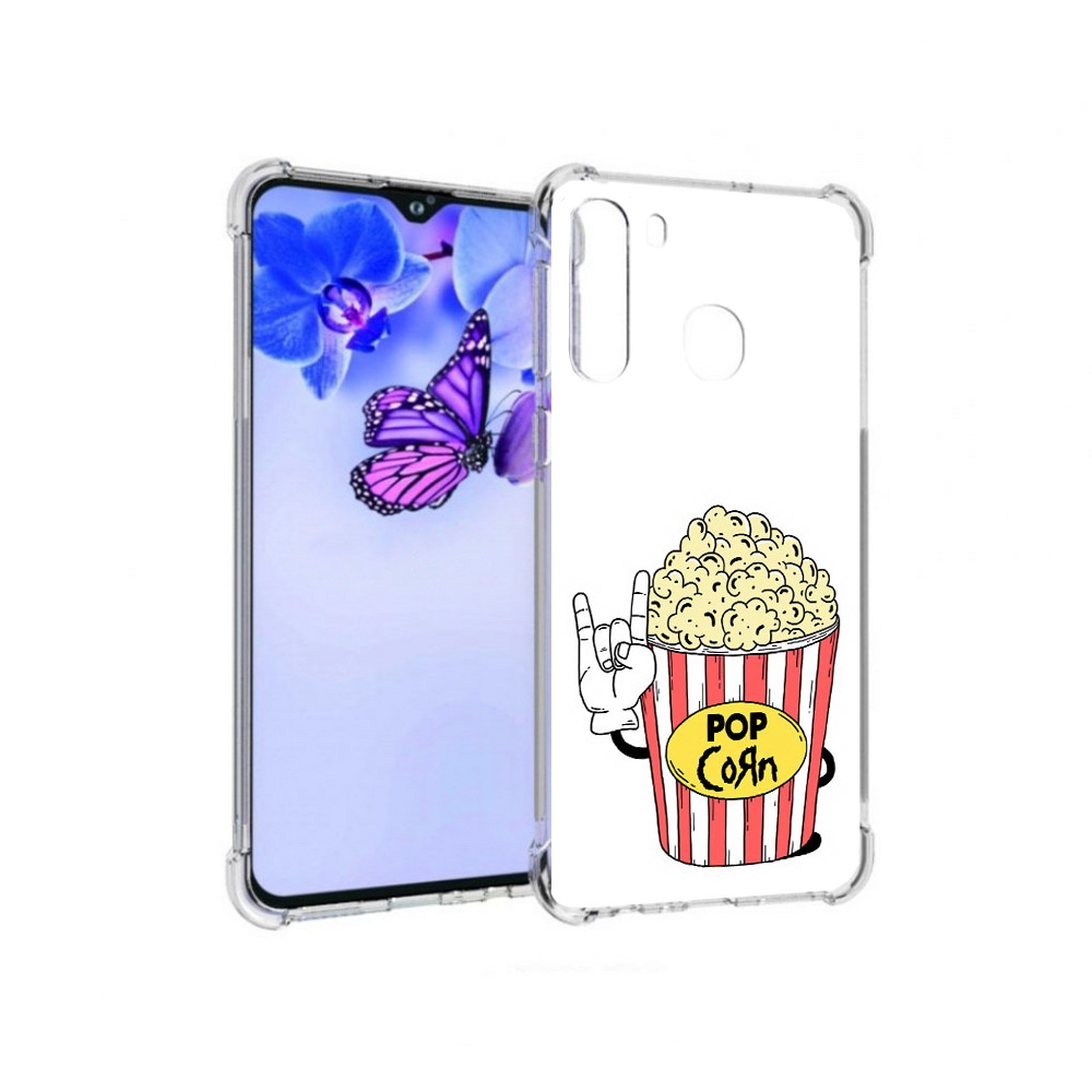 

Чехол MyPads Tocco для Samsung Galaxy A21 крутой попкорн (PT226904.547.427), Прозрачный, Tocco