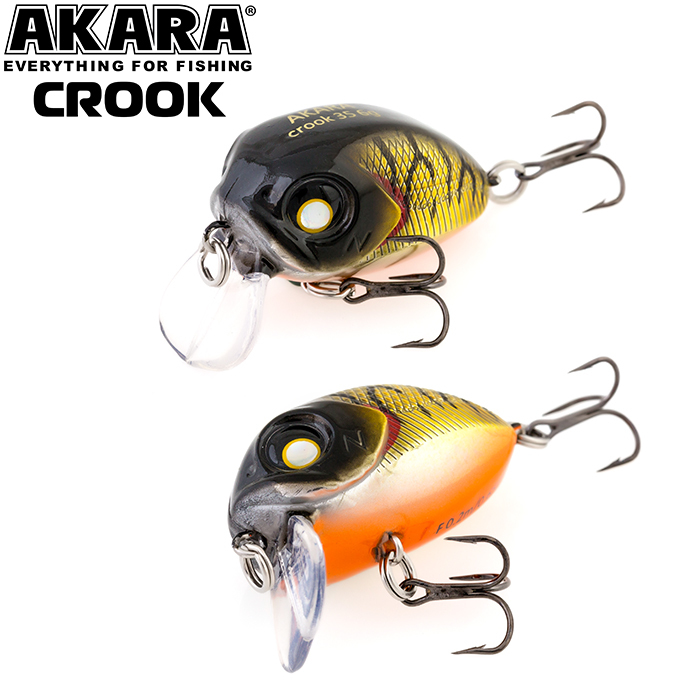 

Воблер Akara Crook 35F 6 гр 1/5 oz 1,4 in A112, Разноцветный, Crook
