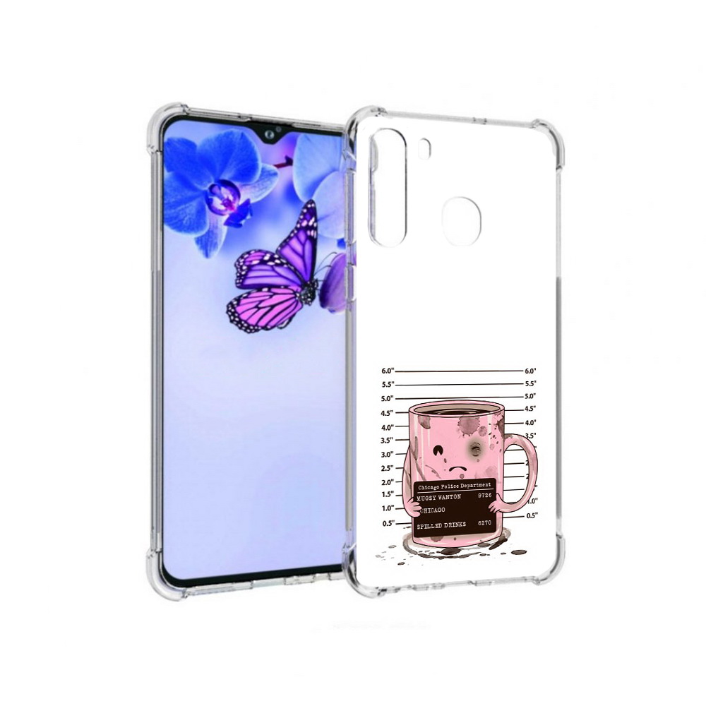 

Чехол MyPads Tocco для Samsung Galaxy A21 кружка (PT226904.547.420), Прозрачный, Tocco