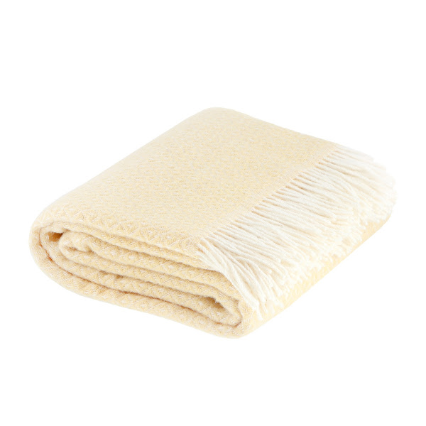 фото Плед home blanket aris 130 х 190 см белый-желтый