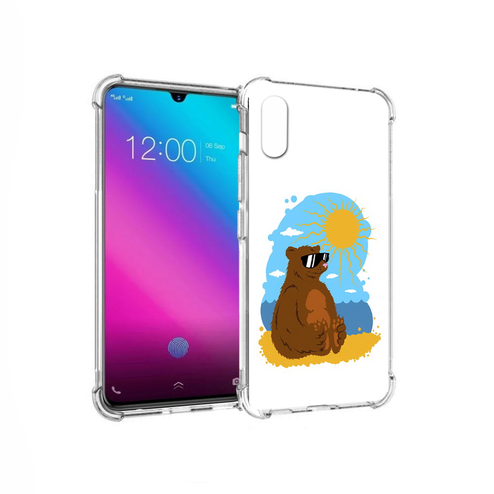 

Чехол MyPads Tocco для Vivo V11 медведь на чиле (PT117900.427.468), Прозрачный, Tocco