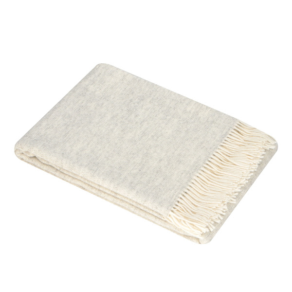 фото Плед home blanket alisabetta 140 х 200 см шерсть серый + белый