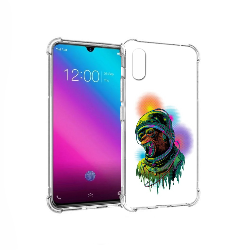

Чехол MyPads Tocco для Vivo V11 медведь космонавт (PT117900.427.466), Прозрачный, Tocco