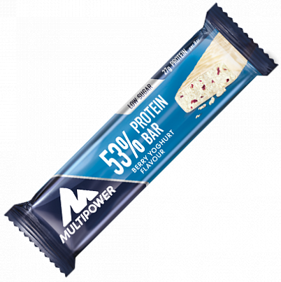 фото Multipower, 53% protein boost bar, 45г (ягоды-йогурт)