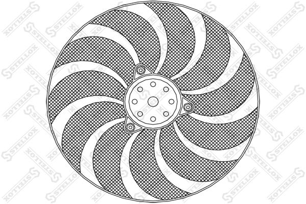

STELLOX 29-99264-SX_вентилятор охлаждения!\ Audi 80 2.0/2.3/2.6/2.8/1.9TDi 91-94 1шт