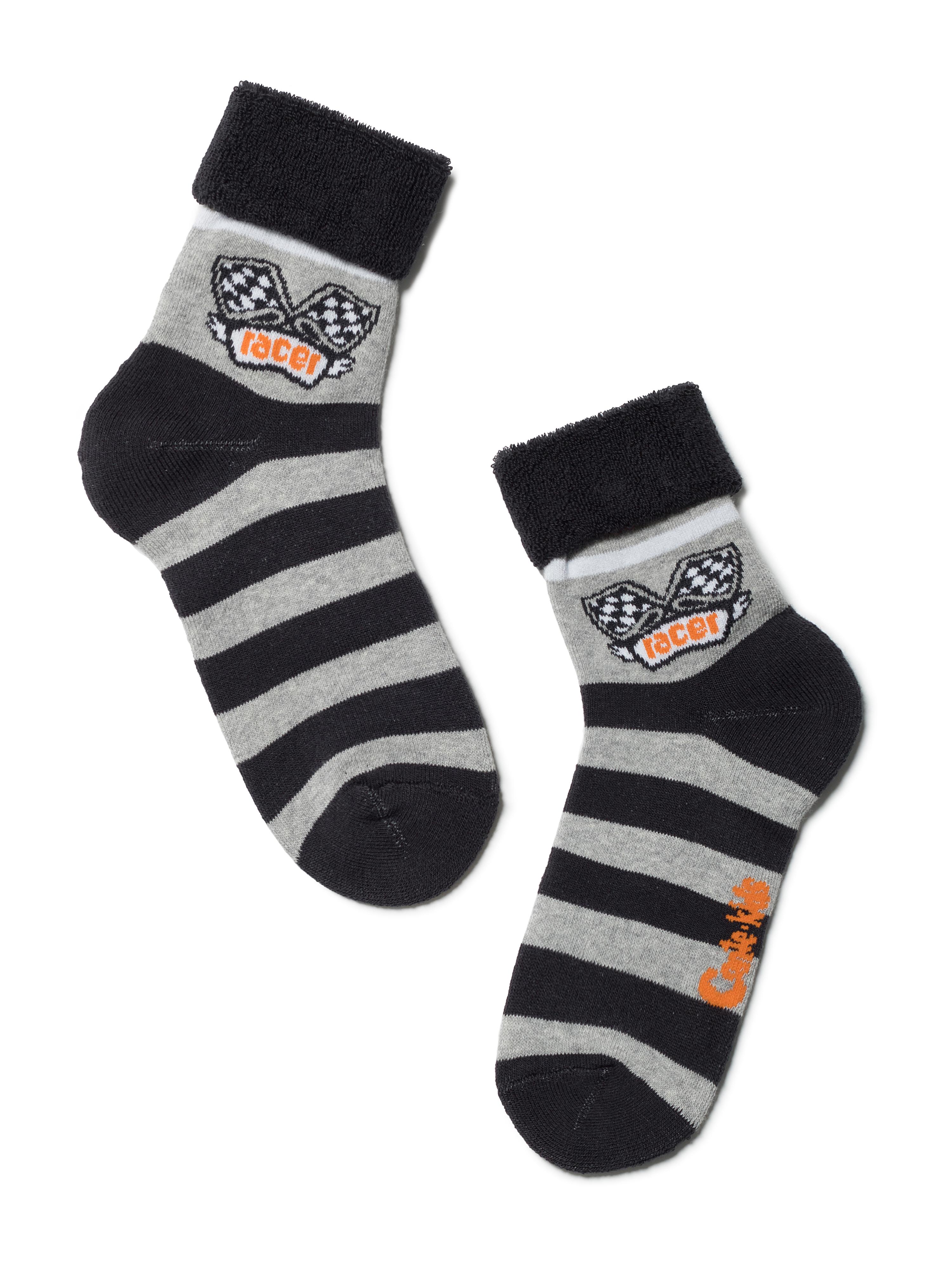 

Носки детские Conte Kids SOF-TIKI (с отворотом) 6С-19СП, р.18, 231 серый, Серый;черный, 6С-19СП_14