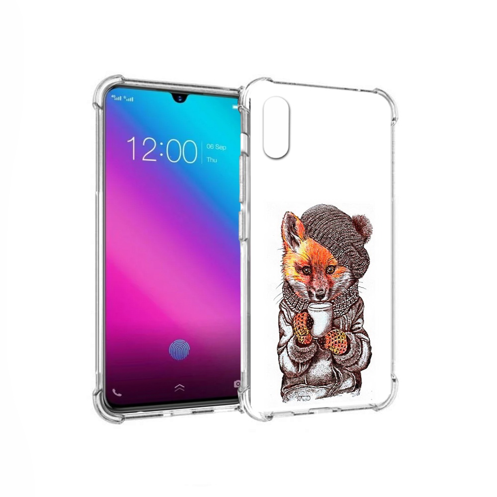 

Чехол MyPads Tocco для Vivo V11 лиса в шапке (PT117900.427.437), Tocco