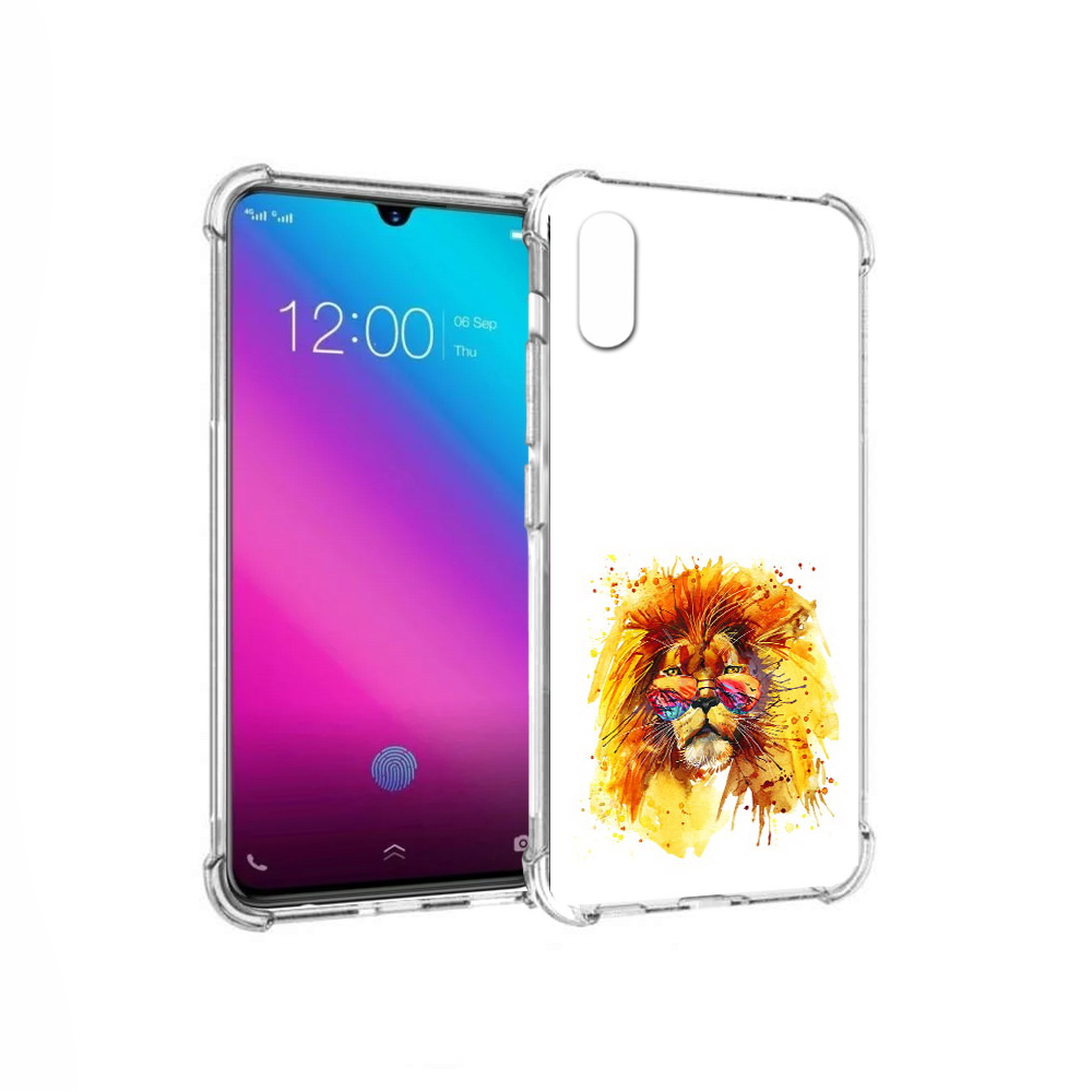 

Чехол MyPads Tocco для Vivo V11 лев в очках (PT117900.427.436), Прозрачный, Tocco