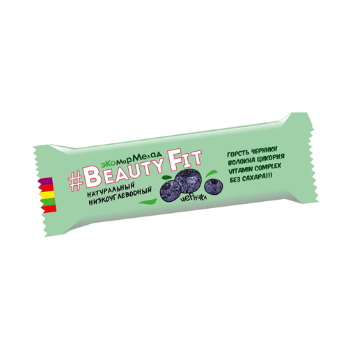 фото Beauty.fit, natural bar протеиноый батончик без сахара, 50г (черника)